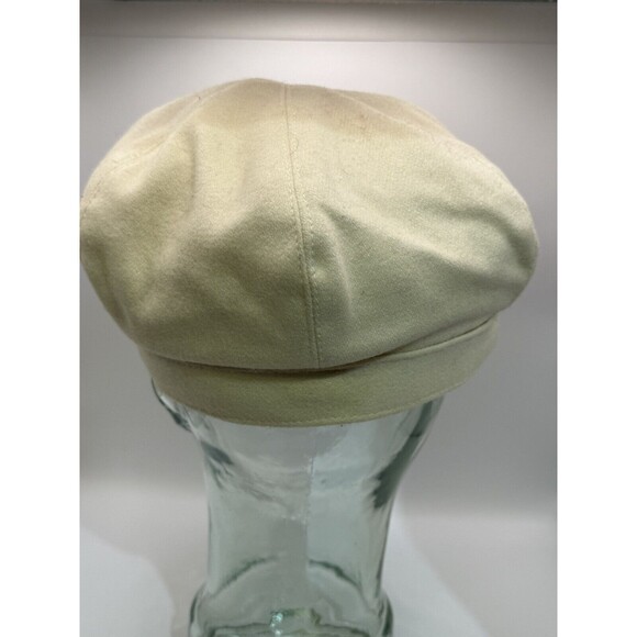 Vintage 1960s Cream Style Peaked Hat Cap Rhinestone Pin Detail - Picture 5 of 7